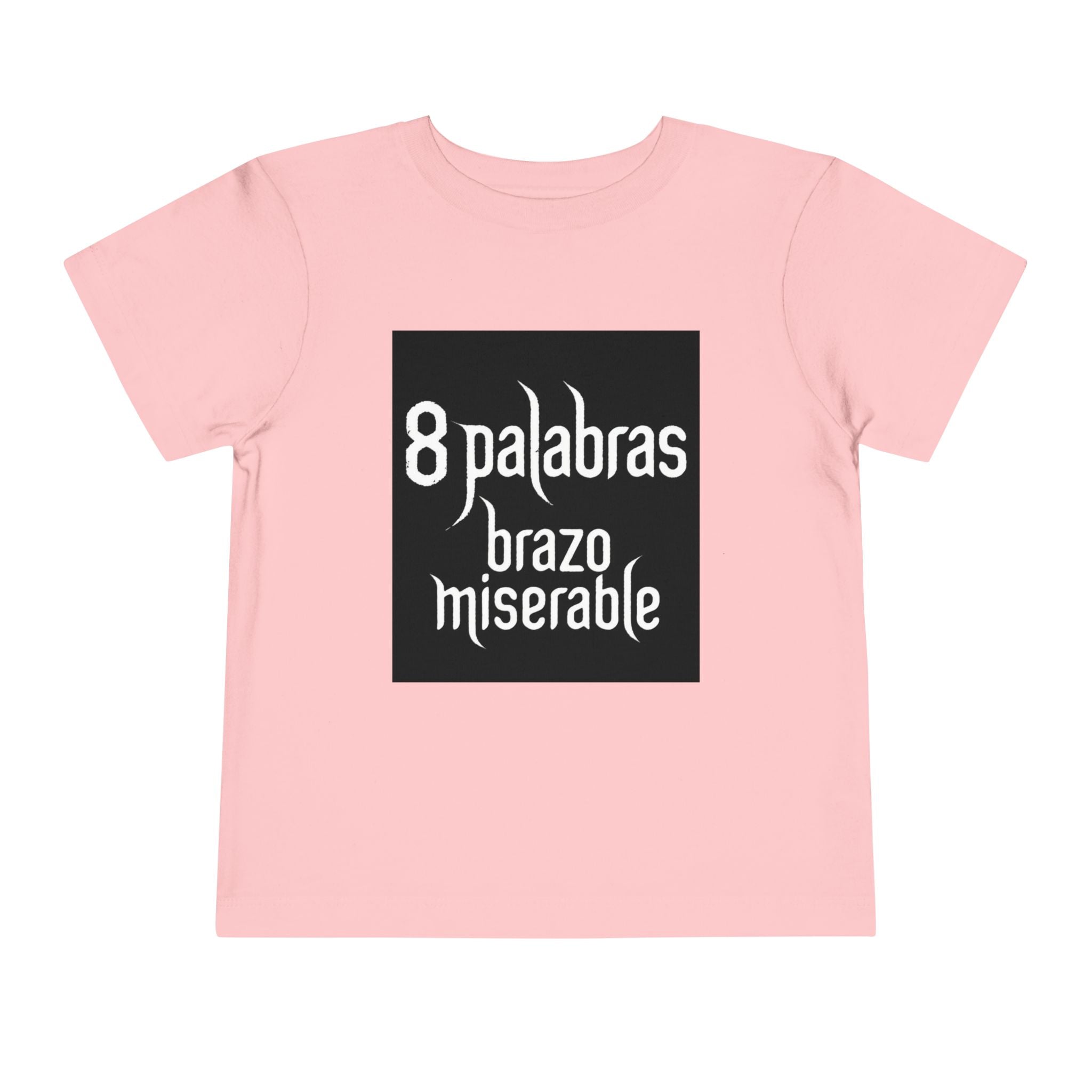 Toddler Tee — "8 Palabras Brazo Miserable" Manga Aesthetic Kids Shirt