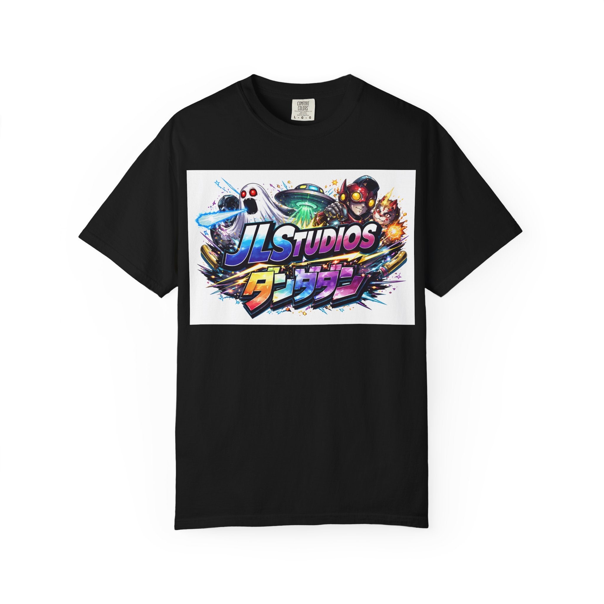 Gaming Logo T-Shirt — JLStudios Neon Arcade Design