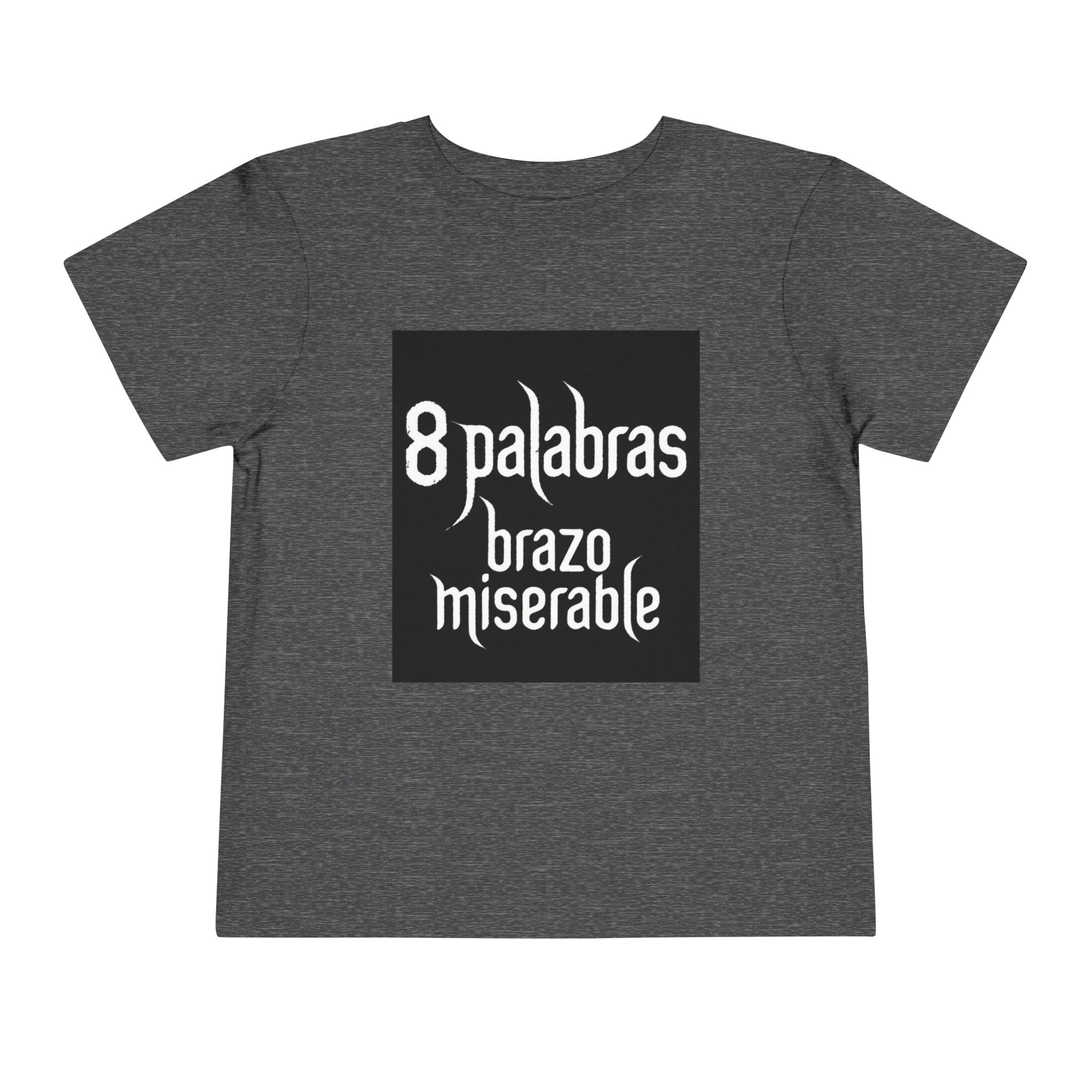 Toddler Tee — "8 Palabras Brazo Miserable" Manga Aesthetic Kids Shirt