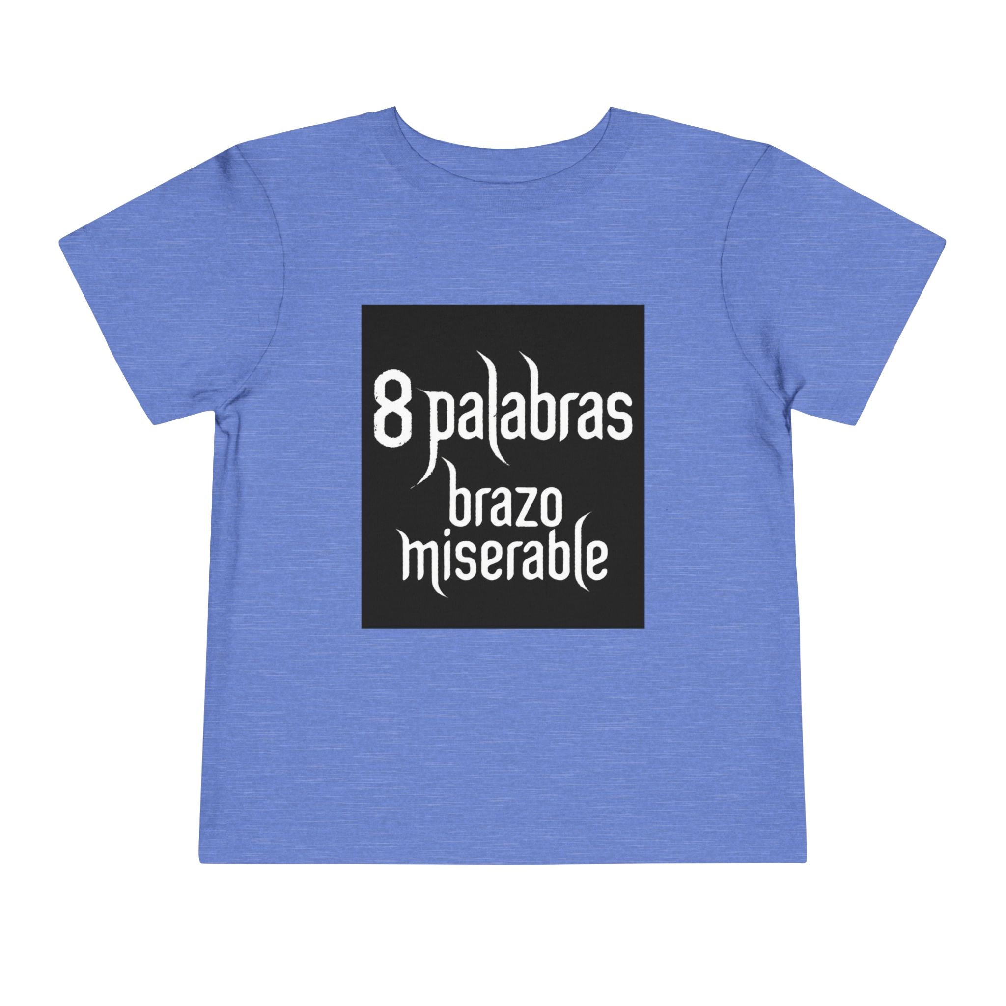 Toddler Tee — "8 Palabras Brazo Miserable" Manga Aesthetic Kids Shirt