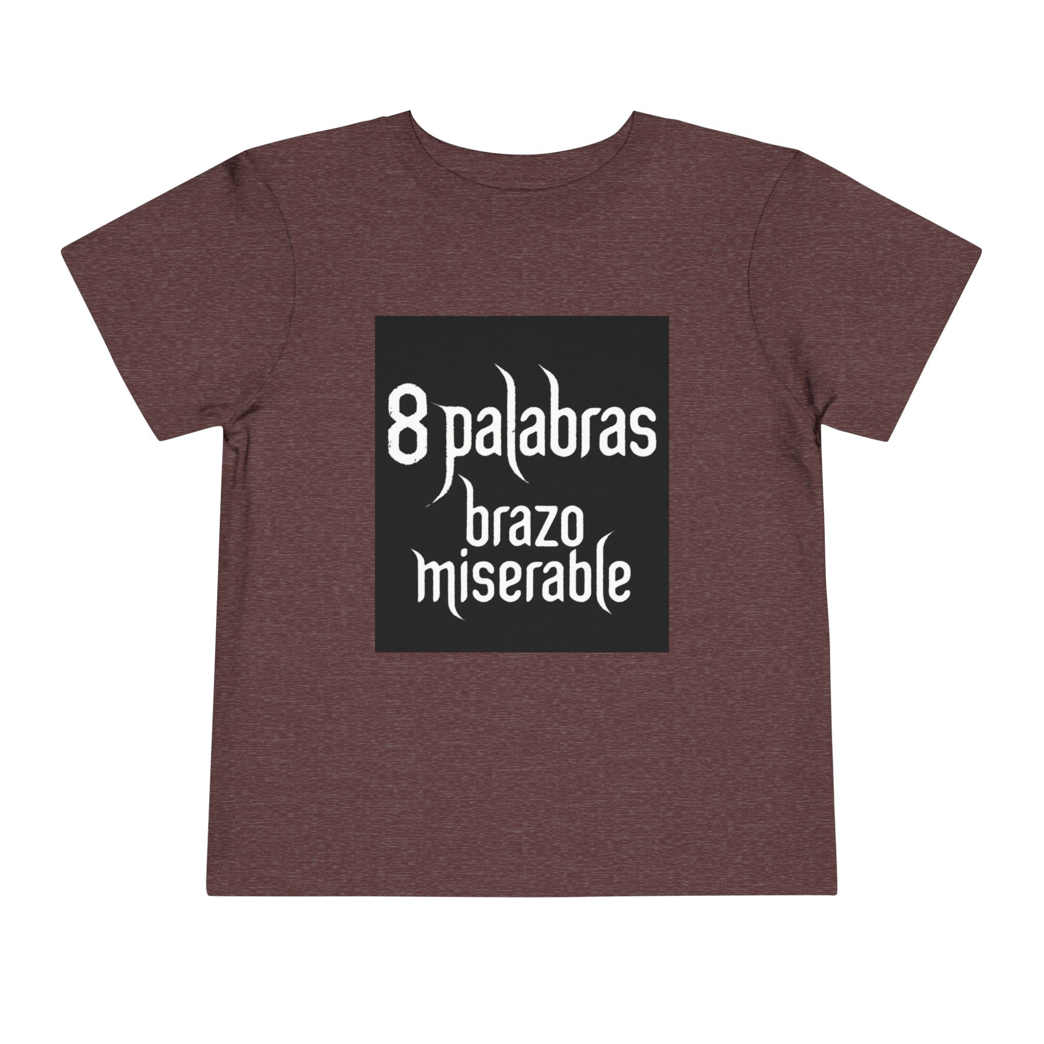 Toddler Tee — "8 Palabras Brazo Miserable" Manga Aesthetic Kids Shirt