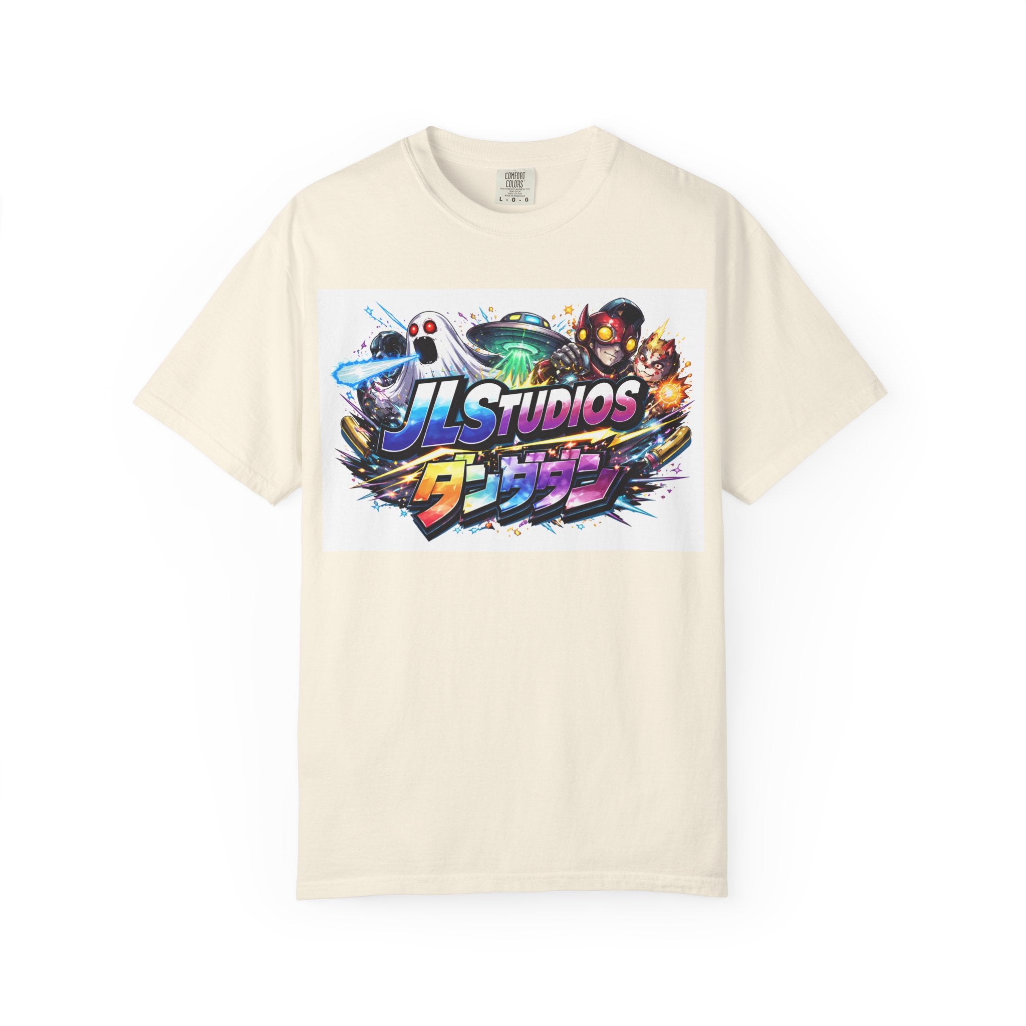 Gaming Logo T-Shirt — JLStudios Neon Arcade Design