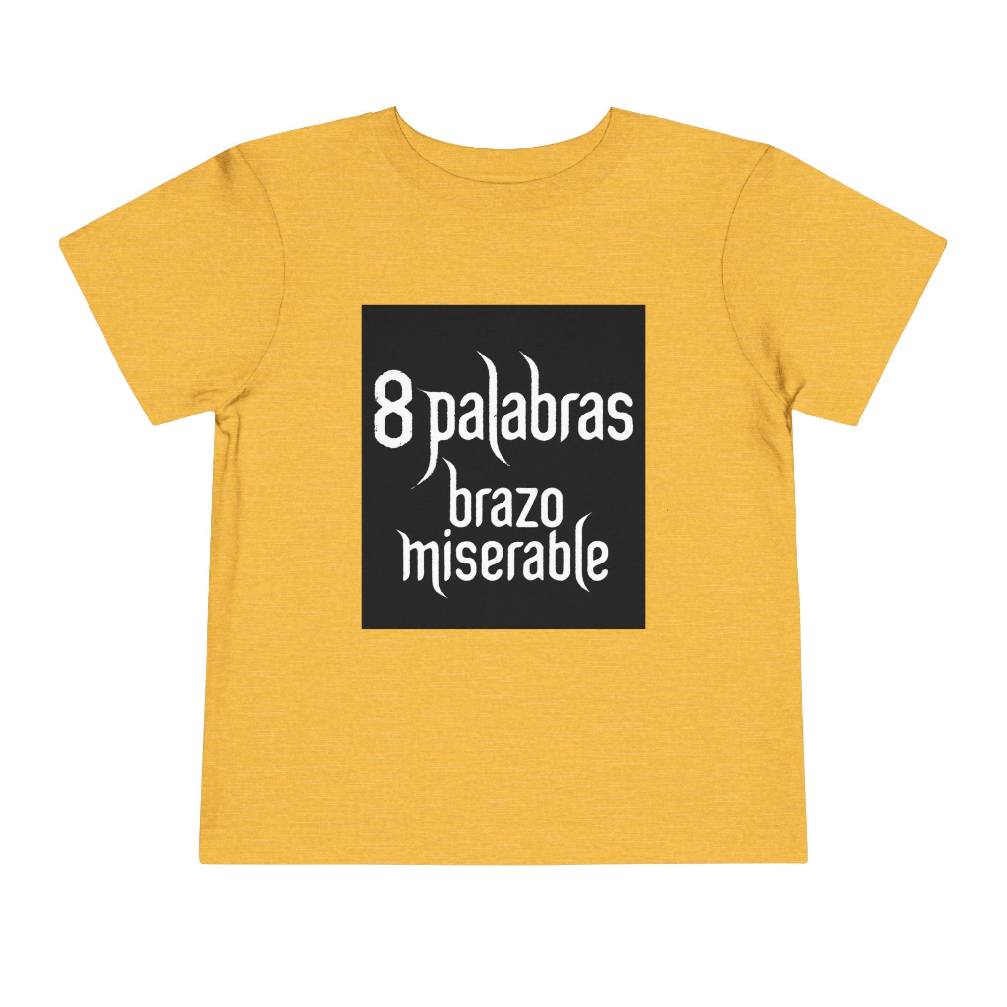 Toddler Tee — "8 Palabras Brazo Miserable" Manga Aesthetic Kids Shirt