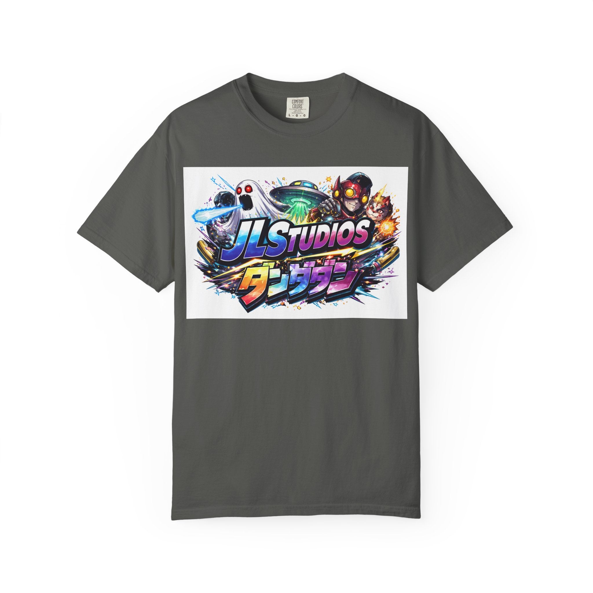 Gaming Logo T-Shirt — JLStudios Neon Arcade Design