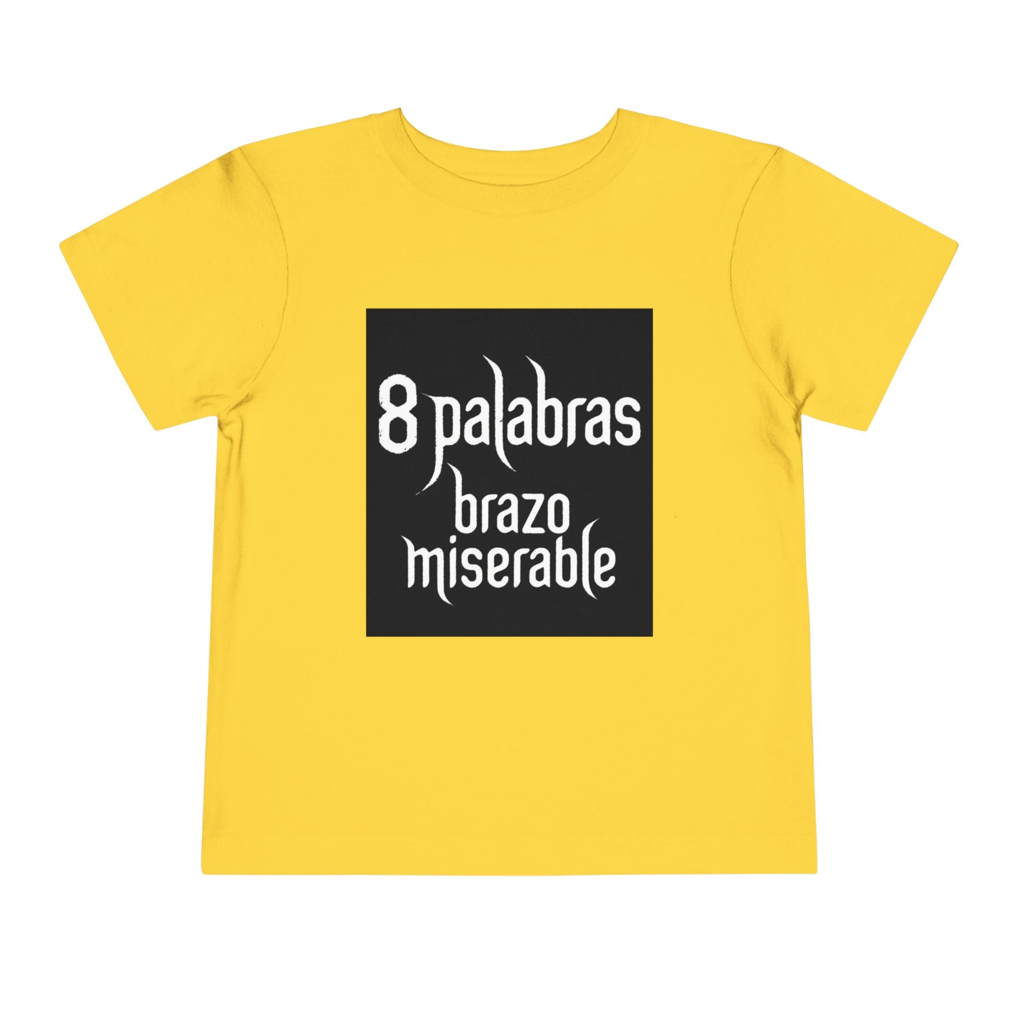 Toddler Tee — "8 Palabras Brazo Miserable" Manga Aesthetic Kids Shirt
