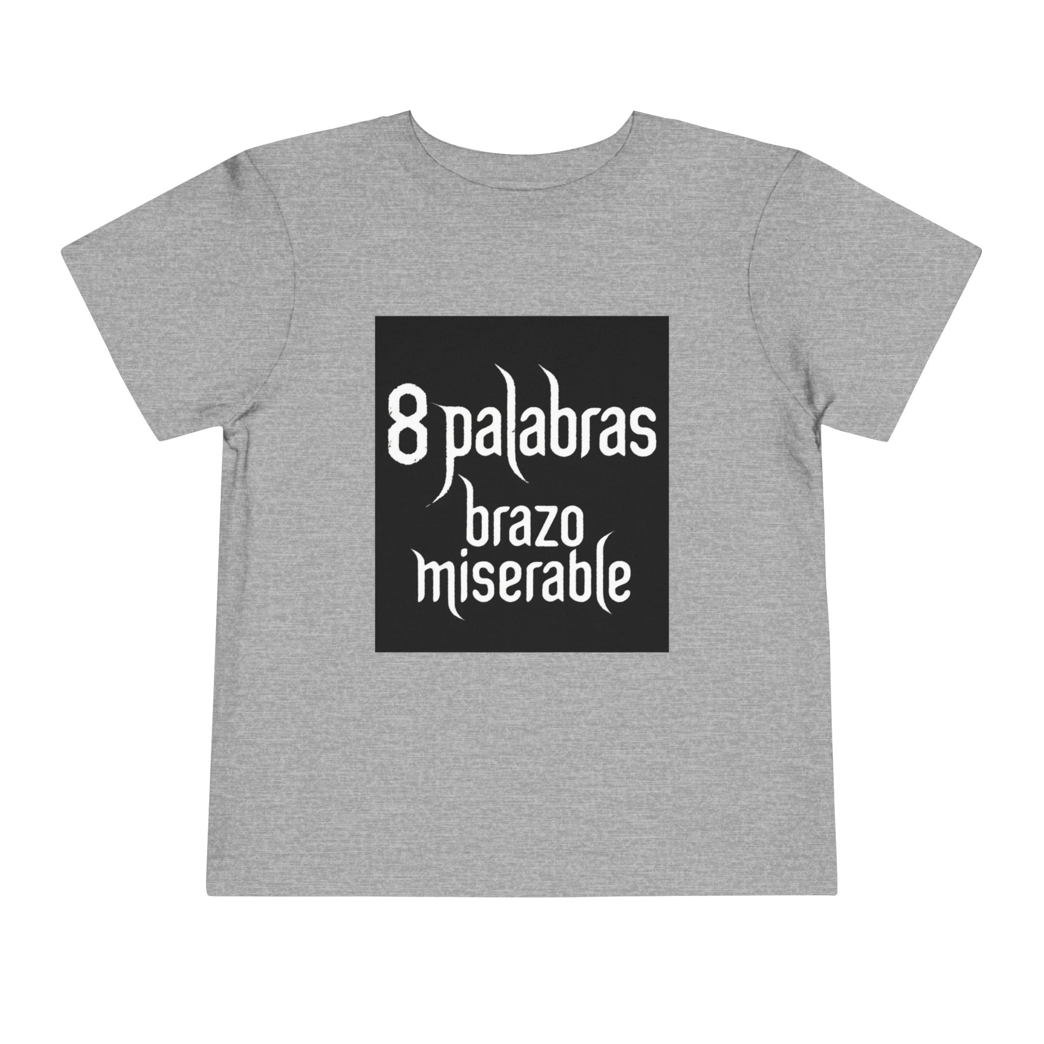Toddler Tee — "8 Palabras Brazo Miserable" Manga Aesthetic Kids Shirt