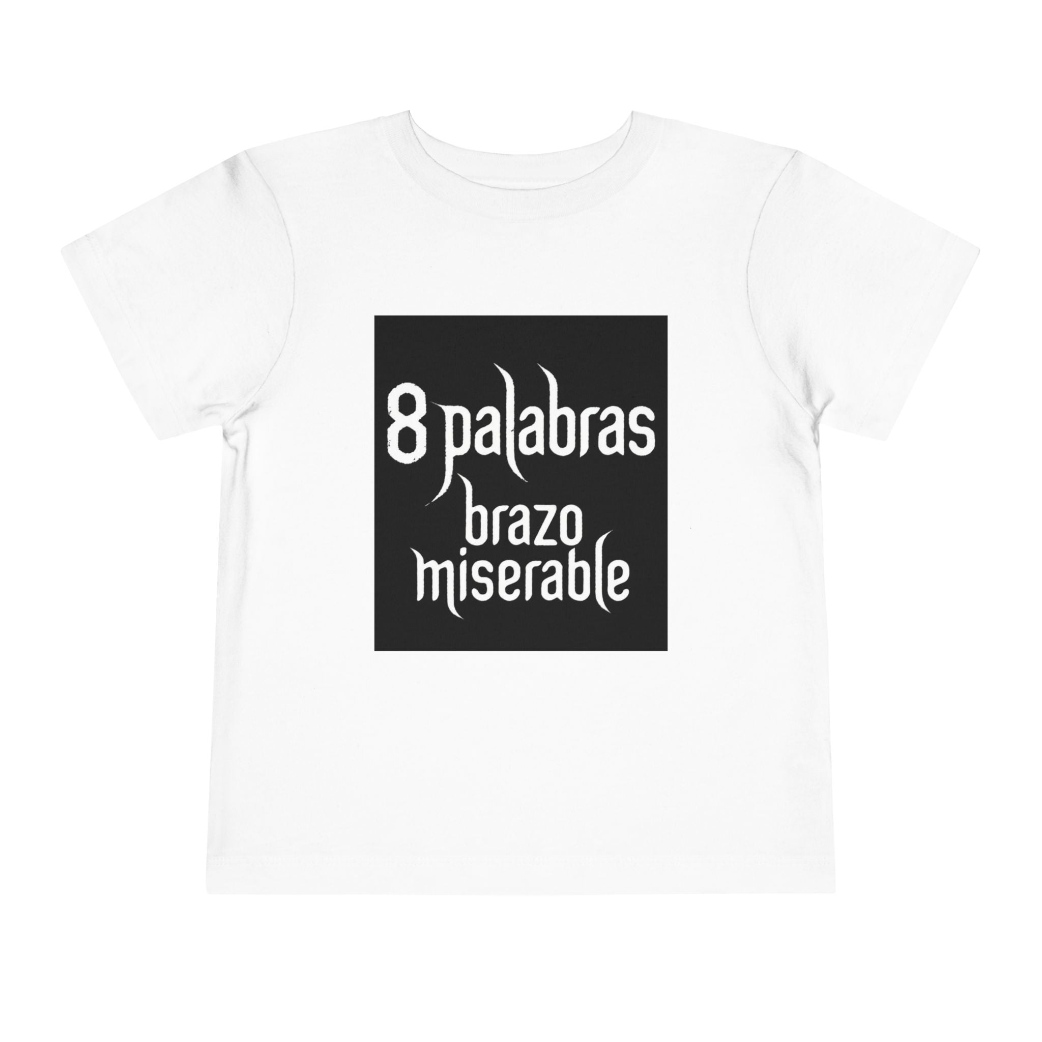 Toddler Tee — "8 Palabras Brazo Miserable" Manga Aesthetic Kids Shirt