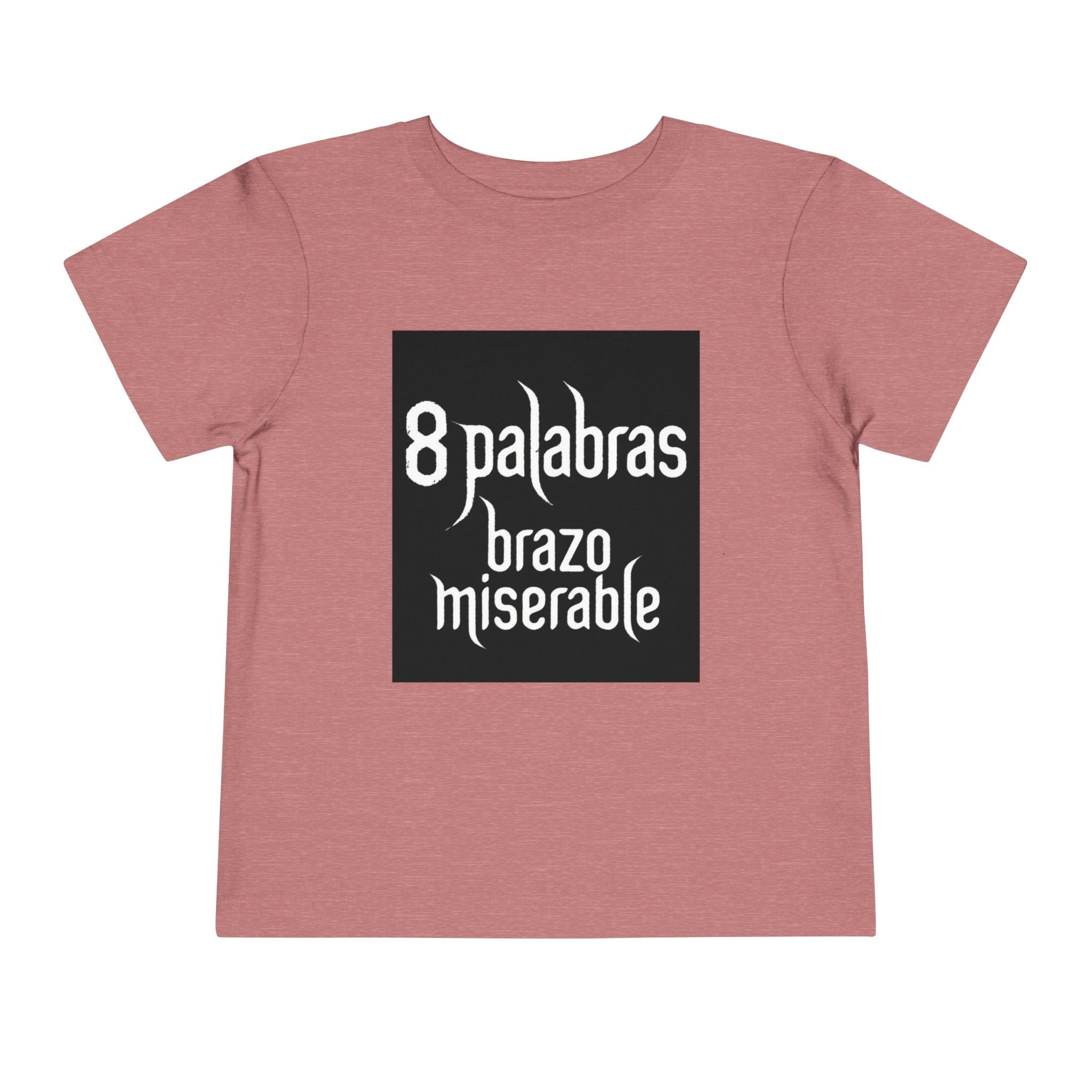 Toddler Tee — "8 Palabras Brazo Miserable" Manga Aesthetic Kids Shirt