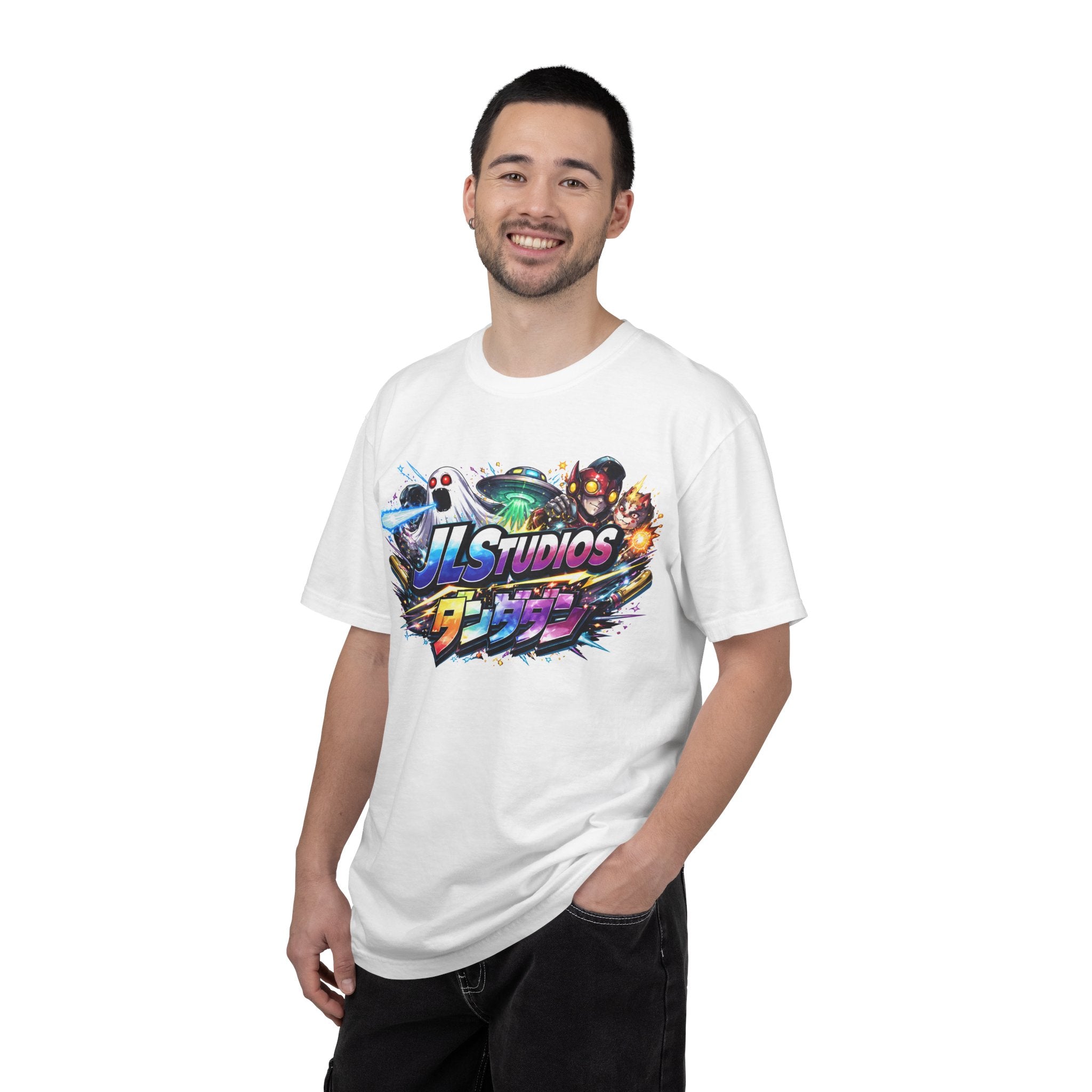 Gaming Logo T-Shirt — JLStudios Neon Arcade Design