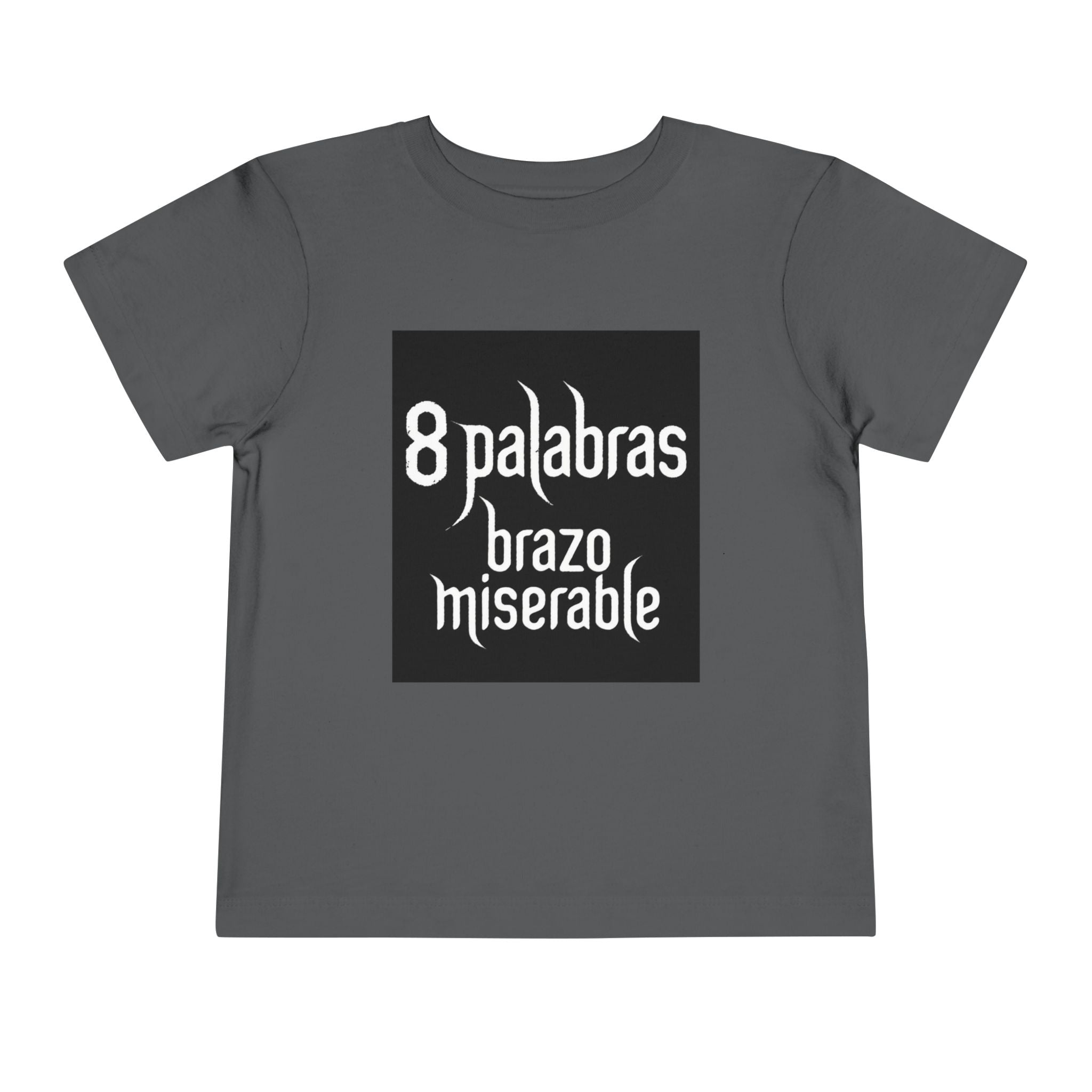 Toddler Tee — "8 Palabras Brazo Miserable" Manga Aesthetic Kids Shirt