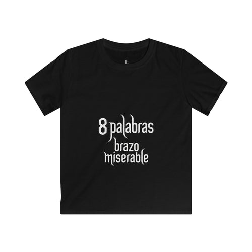 Kids Tee — '8 palabras brazo miserable' Anime Aesthetic Graphic Shirt