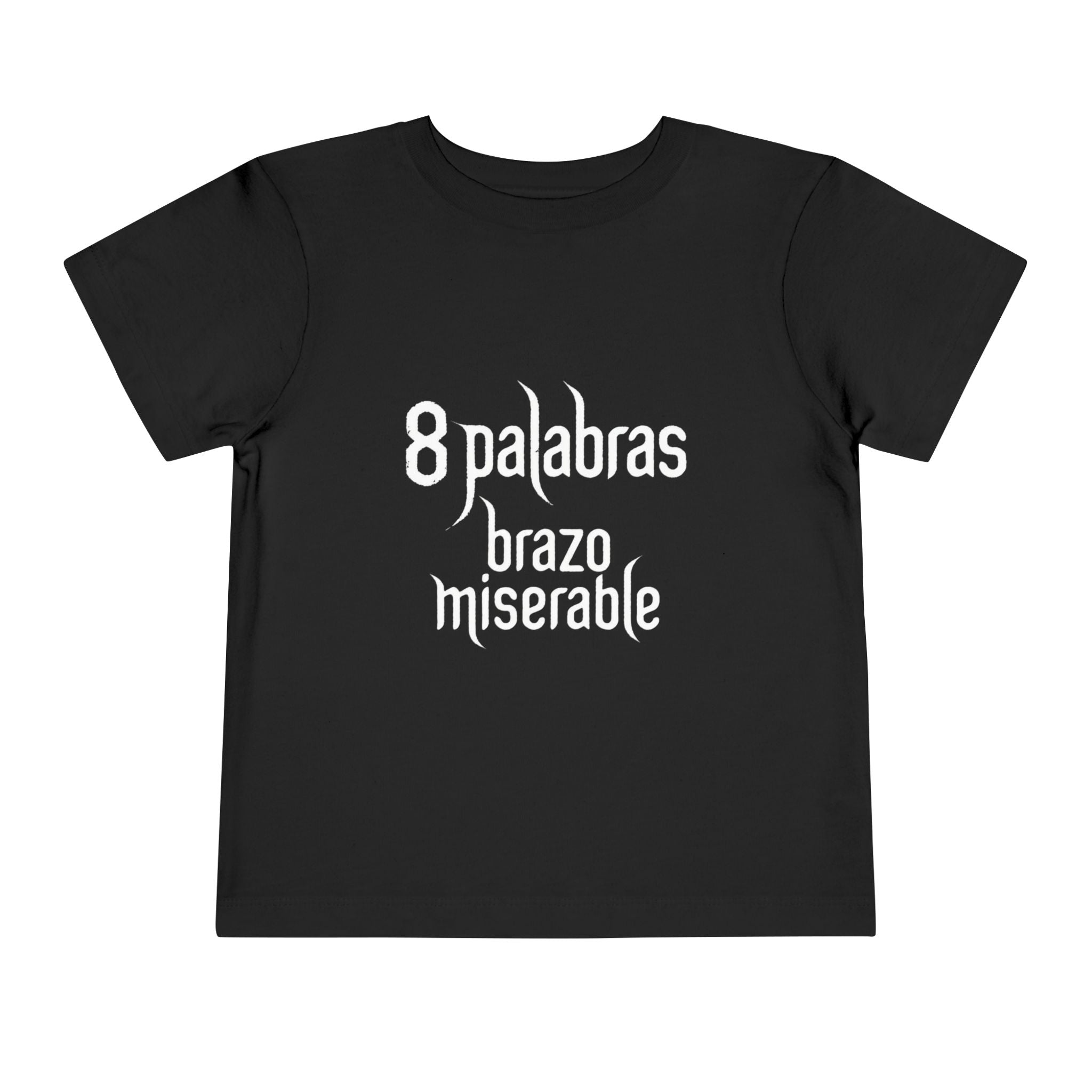 Toddler Tee — "8 Palabras Brazo Miserable" Manga Aesthetic Kids Shirt