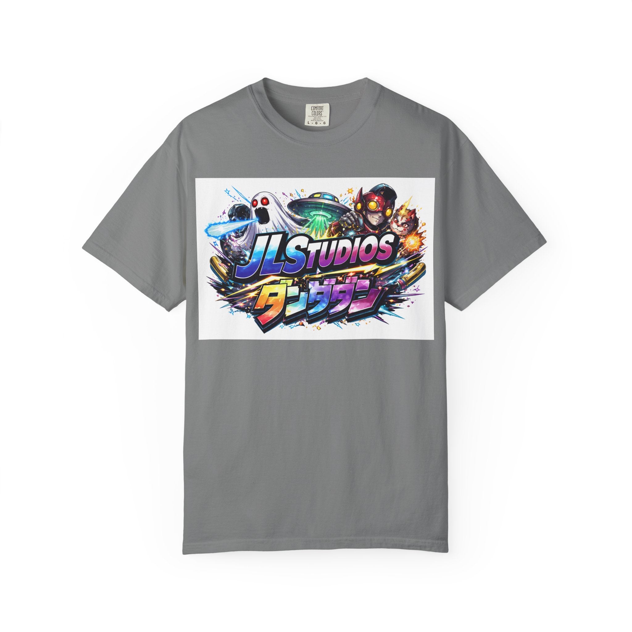 Gaming Logo T-Shirt — JLStudios Neon Arcade Design